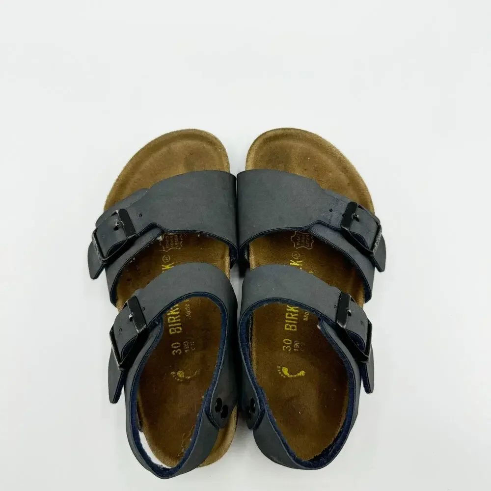 BIRKENSTOCK Milano Navy Blue Regular Sandals Kids 12 EU 30